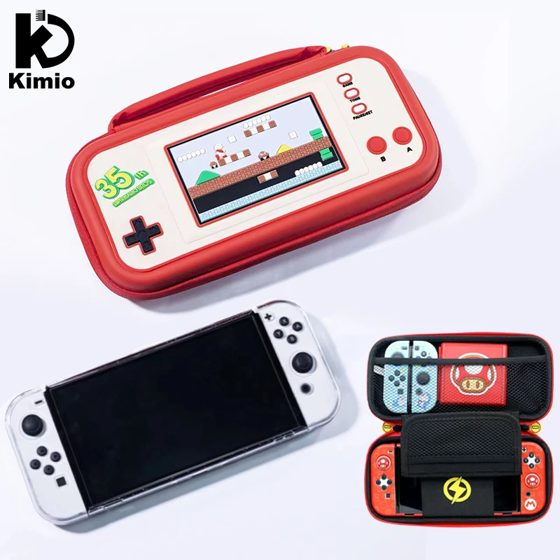 

BANGSHE Carrying Cover Red Bag Compatible with Nintendo Switch Protective Storage Built-in Stand Cute Portable Cover For Switch