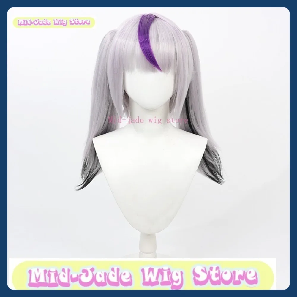 Parrucca Mid-jade Store Hololive Laplace Darknis Parrucca Cosplay Gioco anime Giochi di ruolo Capelli sintetici Festa di Halloween