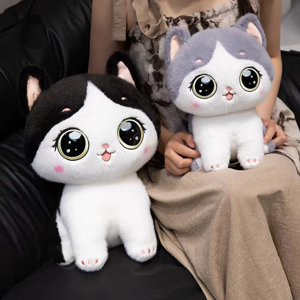 27 ซม.Super น่ารักแมวตุ๊กตาของเล่น Creative Super Soft Big Eyes Soothing สัตว์ตุ๊กตาเด็กวันเกิดคริสต์มาสของขวัญ -4