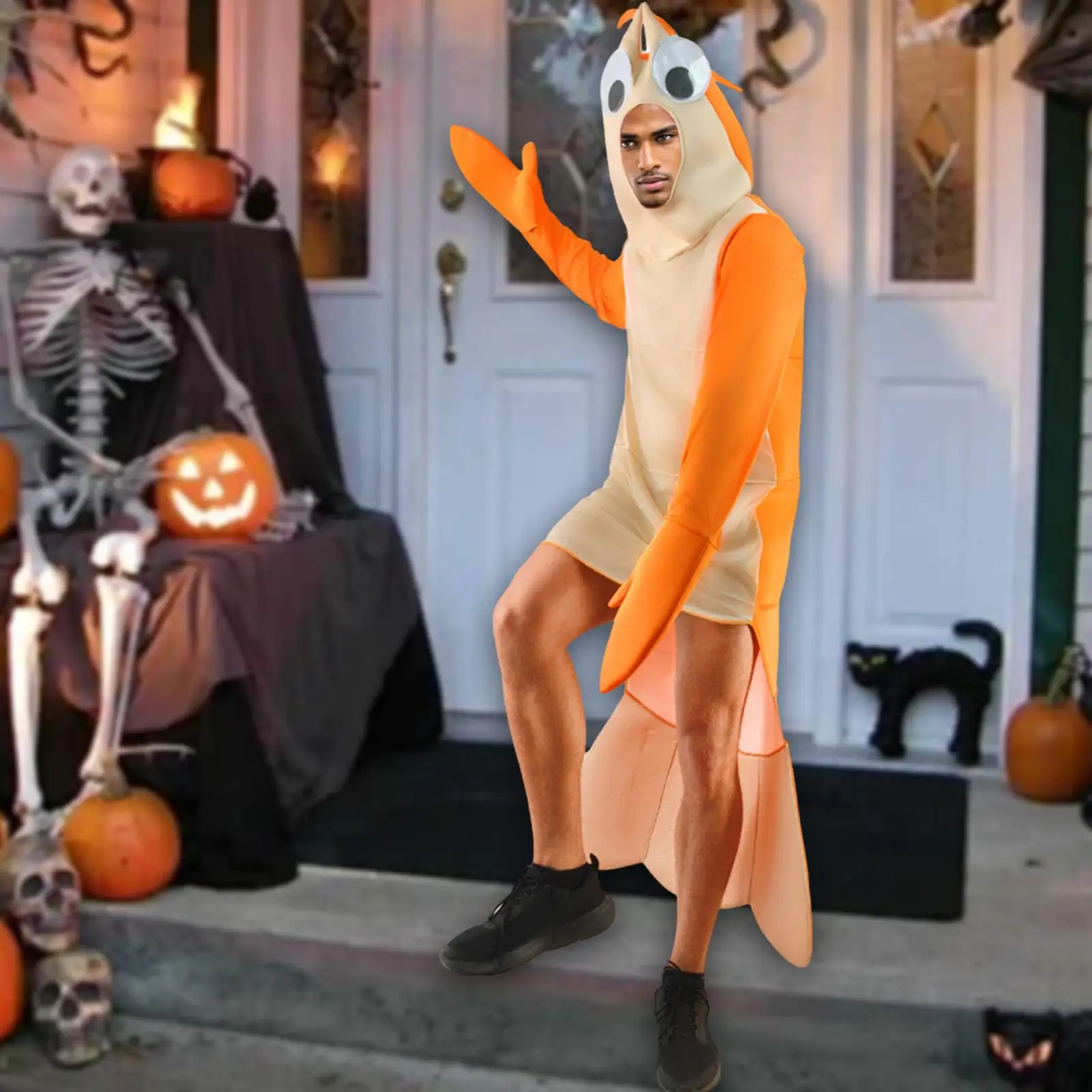 Disfraz de camarón decoración vestido elegante para fiesta temática hombres mujeres cumpleaños