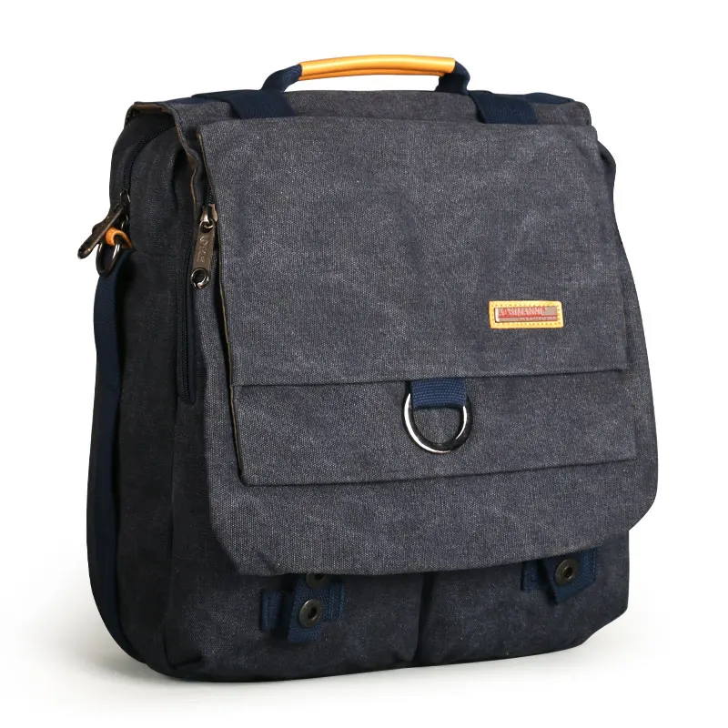 Ruil Mannen Messenger Bag Vintage Canvas Laptop Aktetas Gewatteerde Schoudertas Mannen Vrouwen