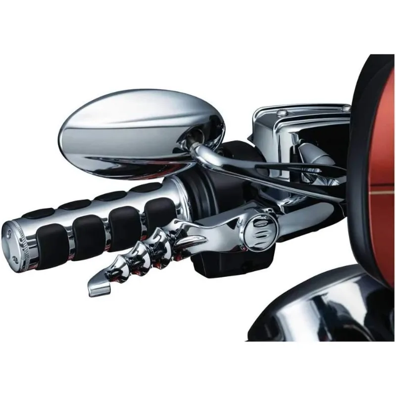 

Kuryakyn 6205 Premium ISO Handlebar Grips Chrome, 1 Pair