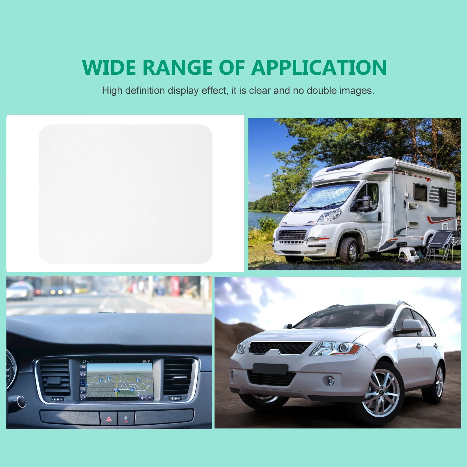 2Pcs Head Up Display Reflektierende Film Verdickt Langlebig Schutz Bildschirm Auto Windschutzscheibe Projektion Anti-Glare Film Wiederverwendbar