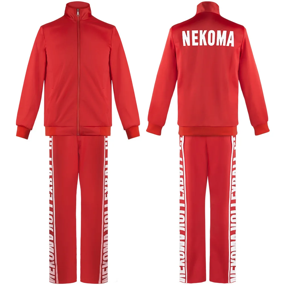 Anime Haikyuuing Nekoma High School Kozumekoma Cosplay Trajes, Voleibol Esportes Equipe Uniformes, Halloween Sportswear