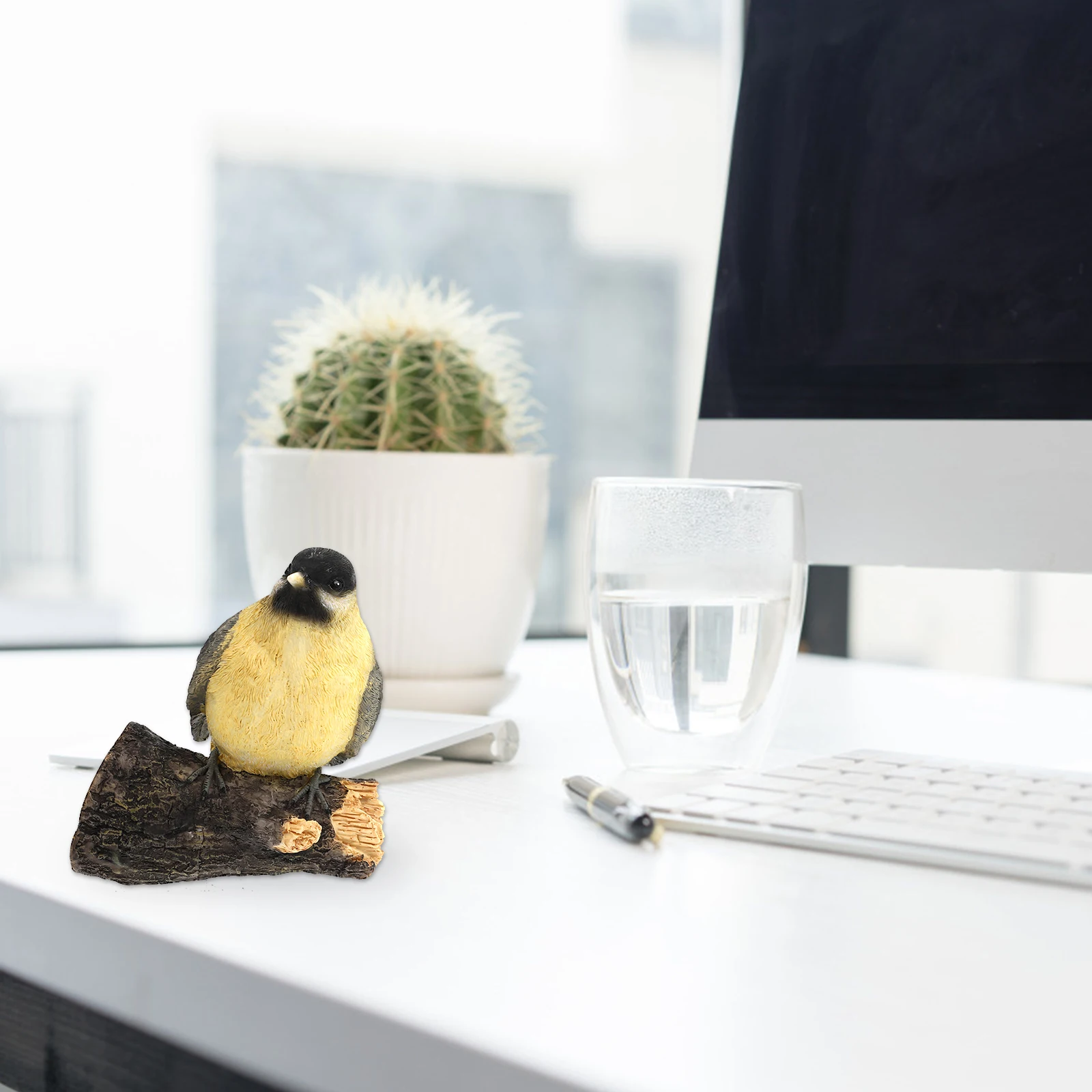 

Simulation Bird nament Artificial Animal Nest Grey Resin Home Decor Realistic Design Durable Craftsmanship Vivid Scene Layout
