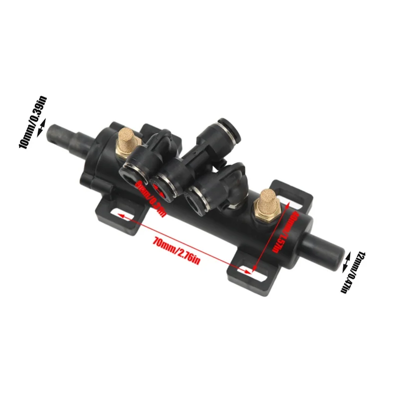 5 Way Foot Control Air Valve Aluminum Alloy Foot Pedal Valve Tire Changer Machine Supplies