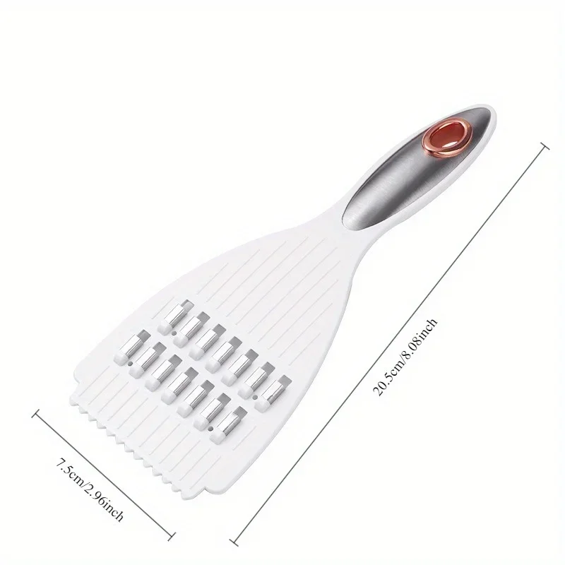 다기능 야채 슬라이서 및 샤프너 - 감자, 당근, 과일용 수동 식품 절단기 - 내구성이 뛰어난 플라스틱 주방 도구