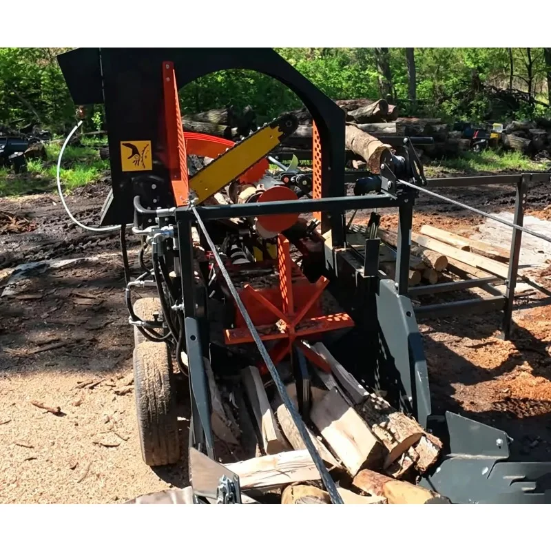 Professional Firewood Processor with 12ft Conveyor 30 Ton Tow Behind Log Splitter for Rental Fleet and Forestry Distributors