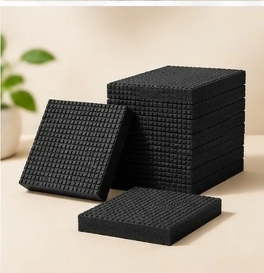 4pcs Shockproof Rubber Flowerpot Bottom Mats – Breathable Drainage Gaskets to Prevent Soil Leakage for Plant Pots