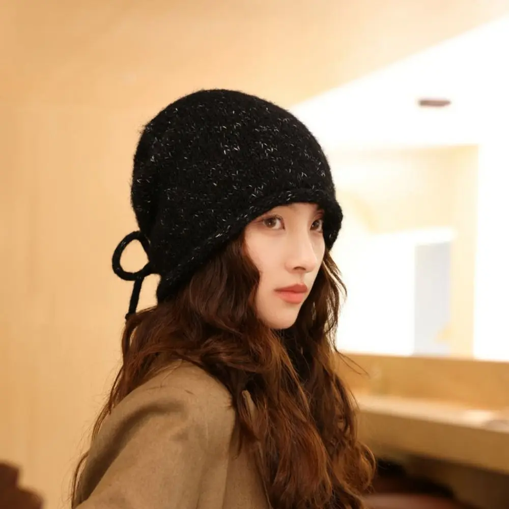 تنوعا مطاطا محبوك مكدسة قبعة الهيب هوب الشارع الشهير Y2K البلوز قبعة قبة كل مباراة Brimless قبعة قبعة الخريف/الشتاء #4