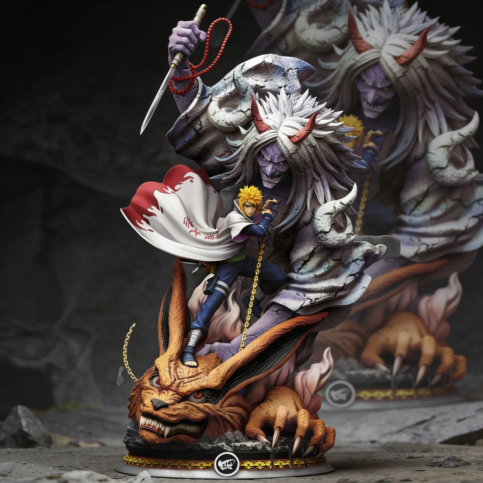Figura Coleccionable de Anime Naruto Shippuden CS Watergate GK, Sello de Ola del Cuarto Hokage