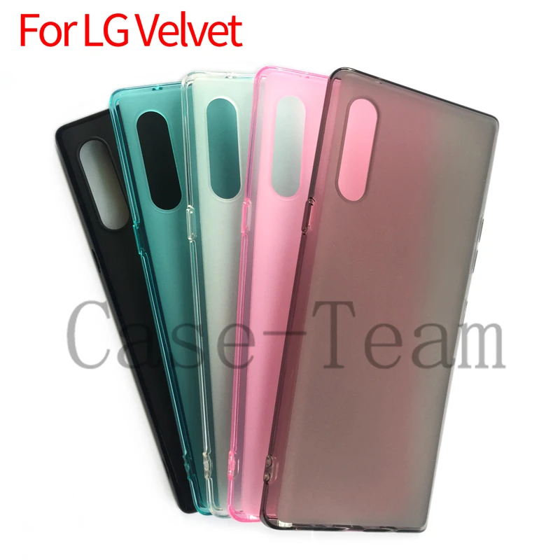 Matte Soft TPU Case For LG Velvet Silicone Ultra Thin Slim Back Cover