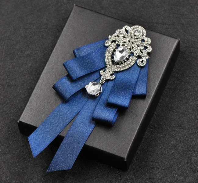 High-end British Style Bowties Multi-layer Neckties Bow Tie for Men Groomsmen Best Man Wedding Luxury Ties Clothing Accessories