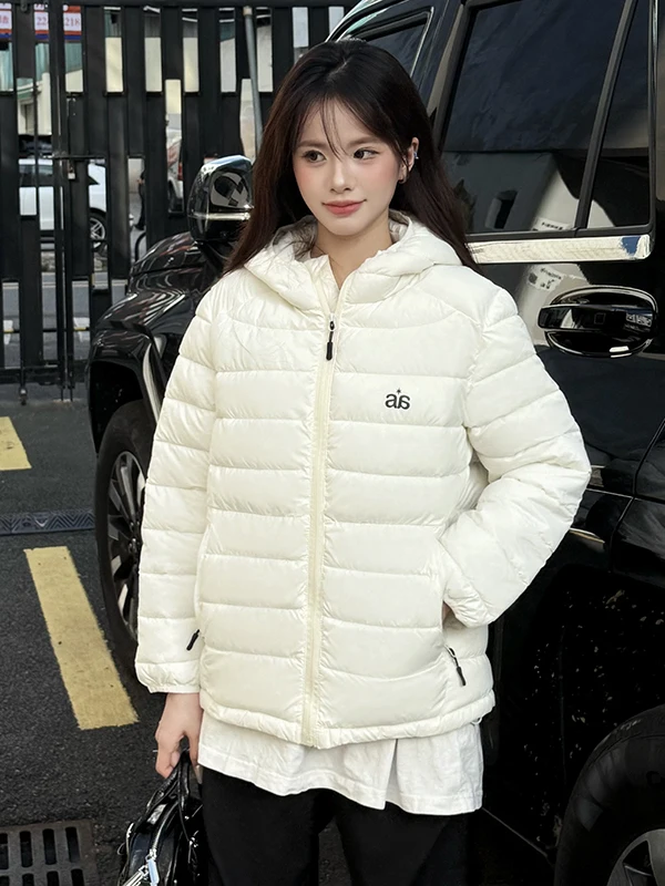 

Женское легкое хлопковое пальто Jaet, зимнее новое теплое свободное модное пальто в Корейском стиле с капюшоном в рубчик, длинное пальто на молнии све