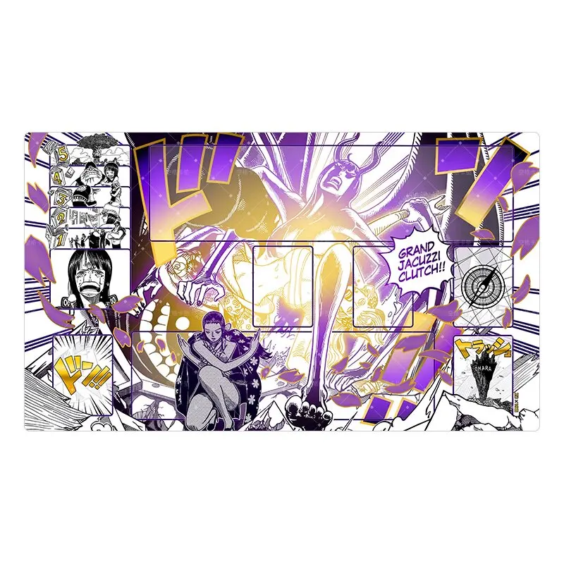 600*350*2mm Anime One Piece OPCG DIY Card PlayMat Dedicated GAME Collection New Comic Series Hancock Robin Ace Navy Gift Toys