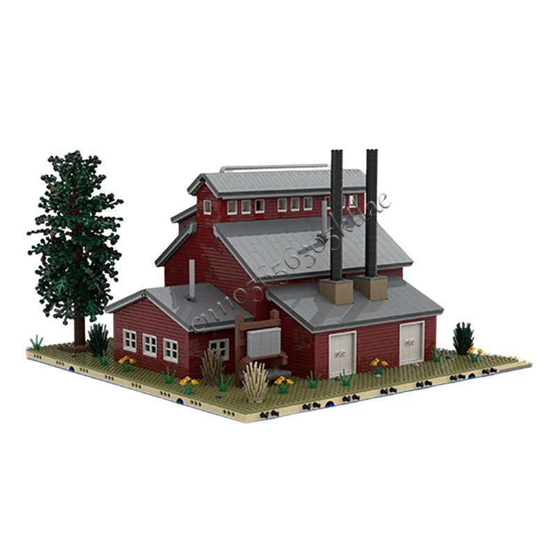 3285 Piezas, Serie Aserradero Medieval, Modelo Power House 3 MOC, Bloques de Construcción Modulares Personalizables, Tecnología DIY, Juguete de Ensamblaje para Niños, Regalo