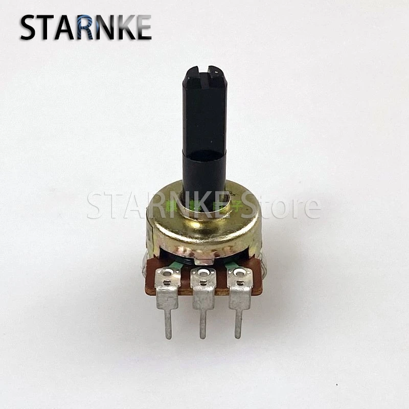 2PCS 161 Type A50K A503 Vertical Single Fever Audio Speaker Amplifier Volume Potentiometer 3-Pin D Shaft Length 21mm