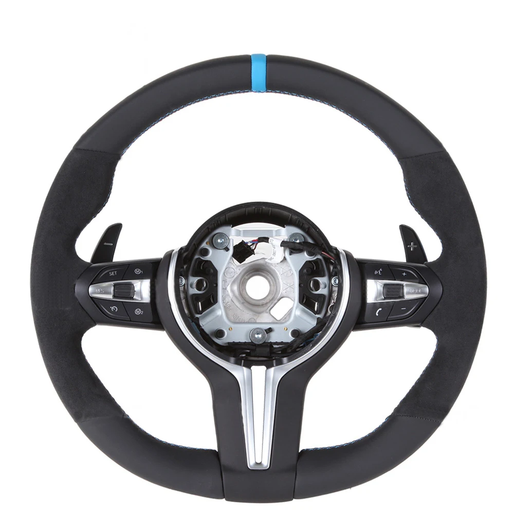 

M Performance Alcantara Leather Steering Wheel F20 F22 F30 F32 F10 F12 F07 F01 For BMWs Steering Wheel with shift paddles