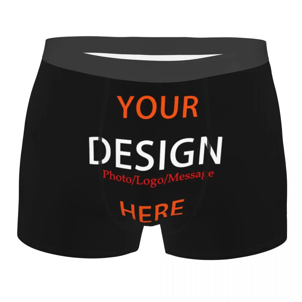 Custom Custom Your Photo Logo Message Underwear Male Printed DIY Design Boxer Shorts Panties Briefs Soft Underpants