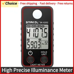 Color Temperature Tester Illuminance Meter 0.5-300000LUX LED Illumination Test Meter Photographic Luminance Measuring Device