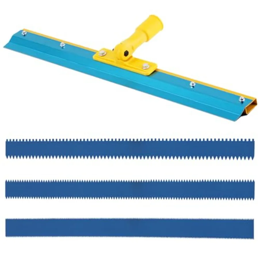 

Notched Squeegee for Self Leveling Cement Floor Leveling Tool Self-Leveling Floor Squeegee Construction Tool with 3 Racks