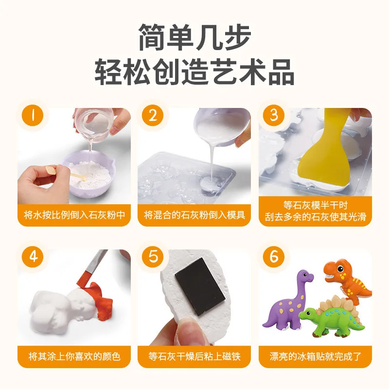 Plaster Figurines To Paint Paintable Art Activity Set Kids Plaster Crafts Toys Baby Party Supplies Color Graffiti Art Training