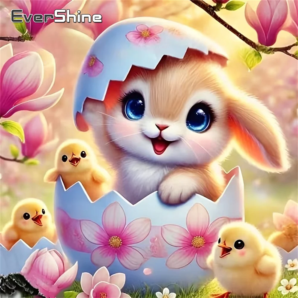 

Evershine Новое поступление Алмазная мозаика Кролик Животное DIY Алмазная картина Курица Мультфильм Акриловые принадлежности для рукоделия Праздничные подарки
