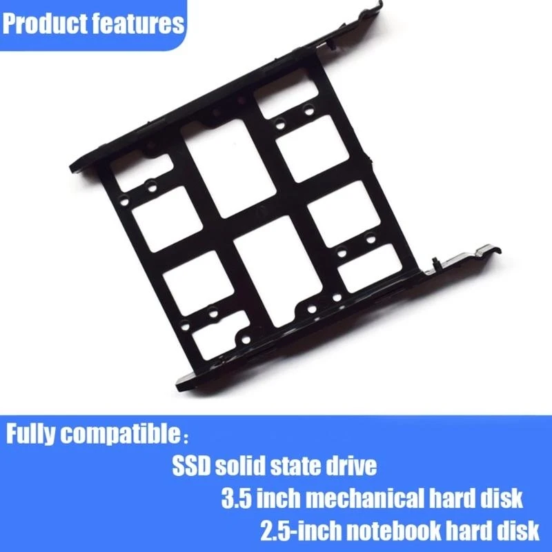 HDD Pull-out Guide Rack Bracket Standard 2.5 to 3.5 Inch Drive Holder Tray