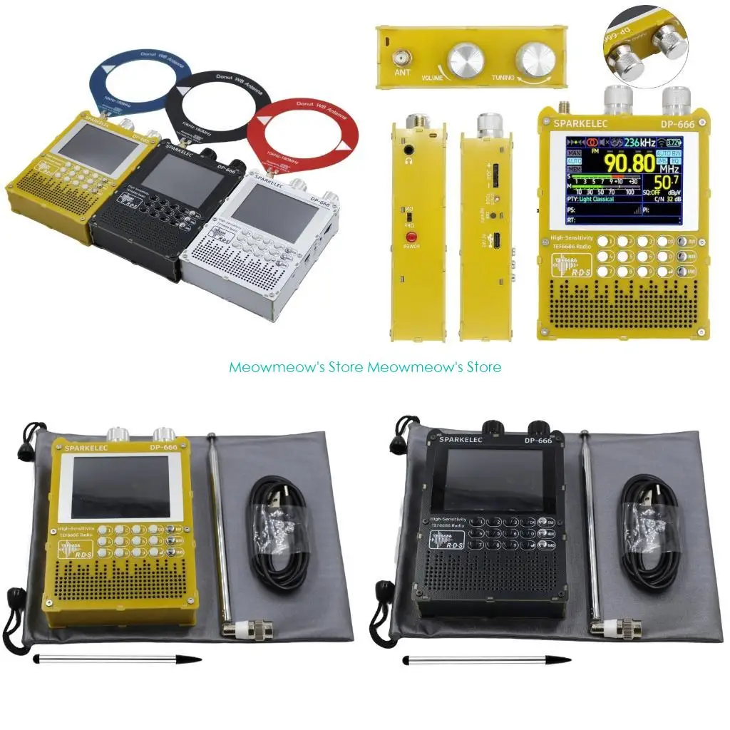 

W91A Multilingual TEF6686 DSP Radio Auto Scan Presets Stations 2.8Inch Touches screen