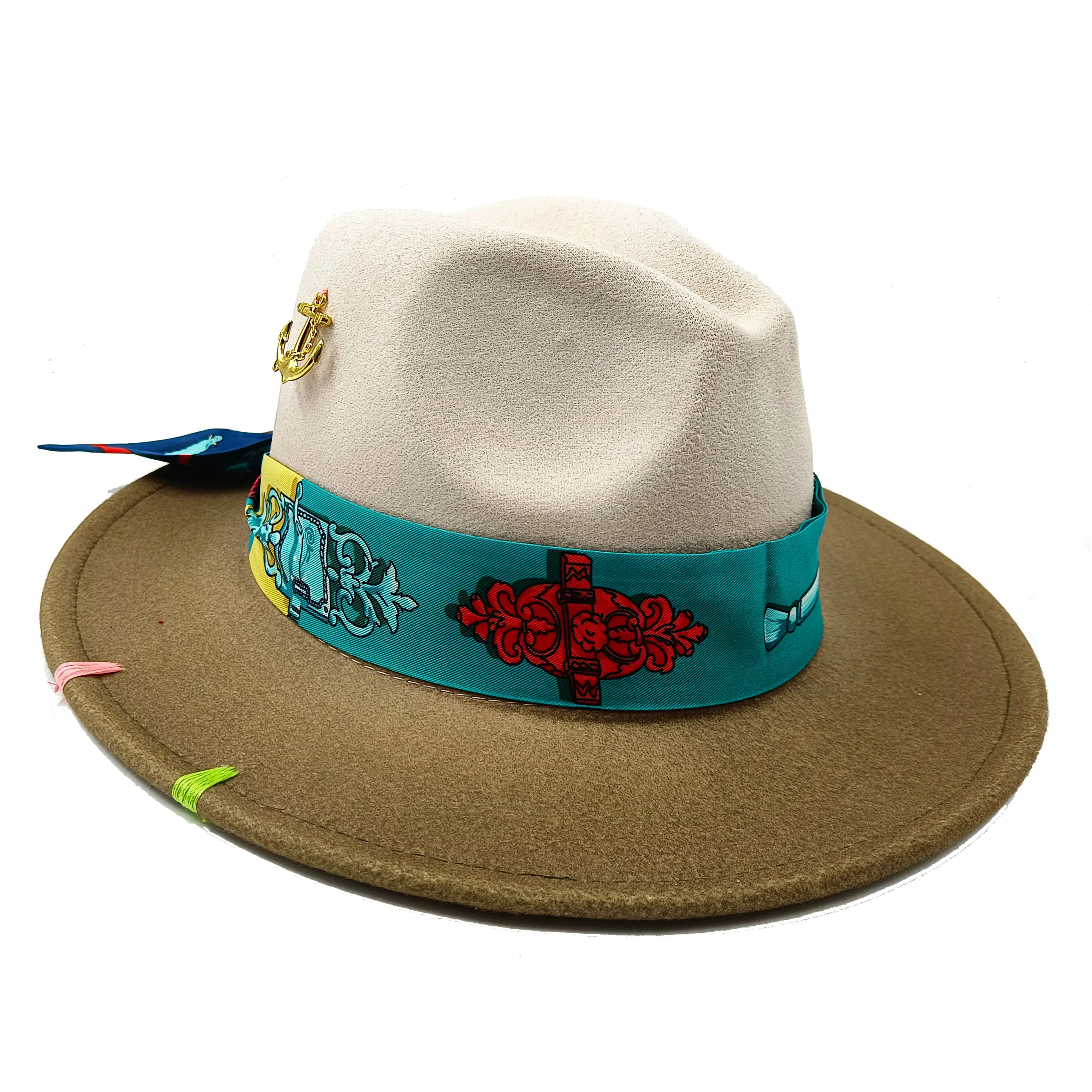 Handgenähte Fedoras-Mütze, unregelmäßige einfarbige Mütze, verstellbare Unisex-Mütze, Fedora-Filzhut, Jazz-Herbst-Winter-Mütze, Serpla Forecro – Detail 18