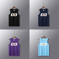 Camisetas de baloncesto de tiro, chaleco de baloncesto juvenil, uniformes personalizados en blanco, camisetas sueltas de entrenamiento para correr y gimnasio, trajes sin mangas