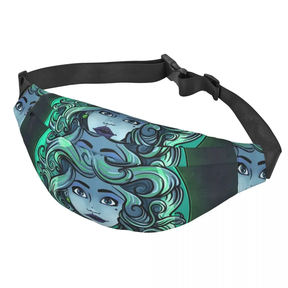 Cool Haunted Mansion House Fanny Pack for Running Women Men Madame Leota Sling Crossbody Waist Bag Phone Money Pouch