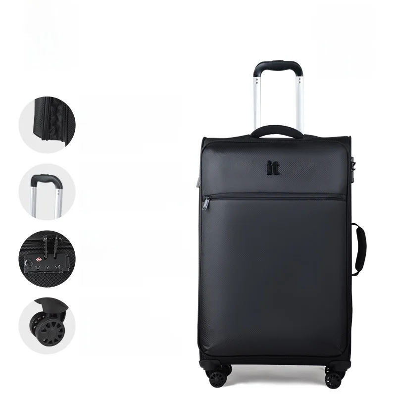 

Lageit Faionable Password-Protected Carry-On Suitcase Women's Ultra-Light Loable Soft Box with Handle Travel Bag