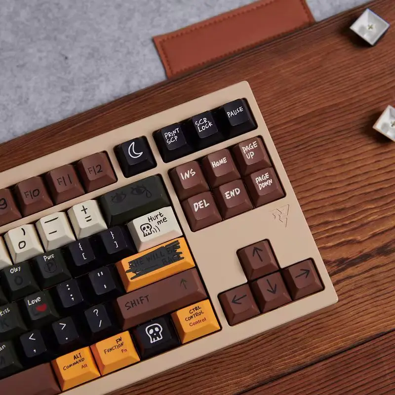 Love Story 129 Key Keycap Retro Complete Set Pbt Five Sided Sublimation Mechanical Keyboard Original Factory Height