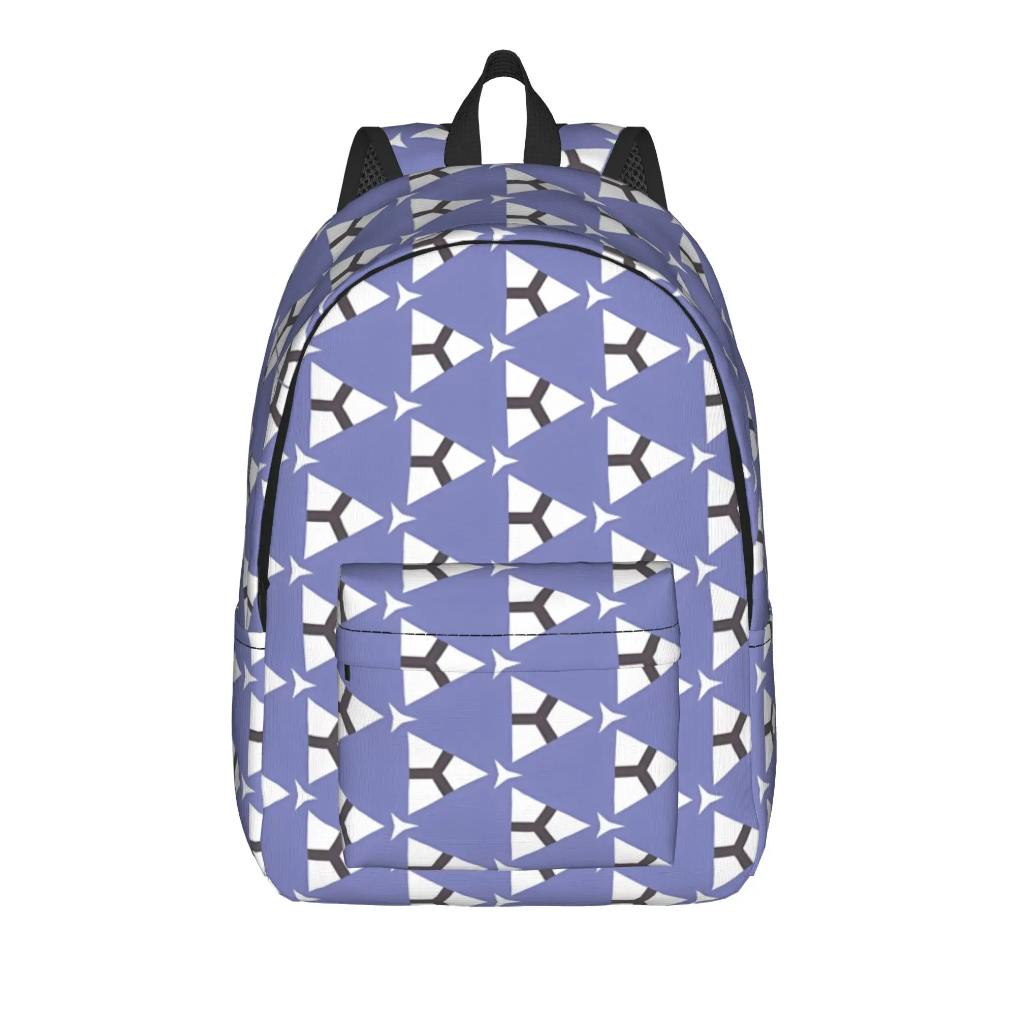 Back to school season Versatile Abstract Triangular Arrow Pattern Rucksack Back To School Girl Boy College Bag Backpack