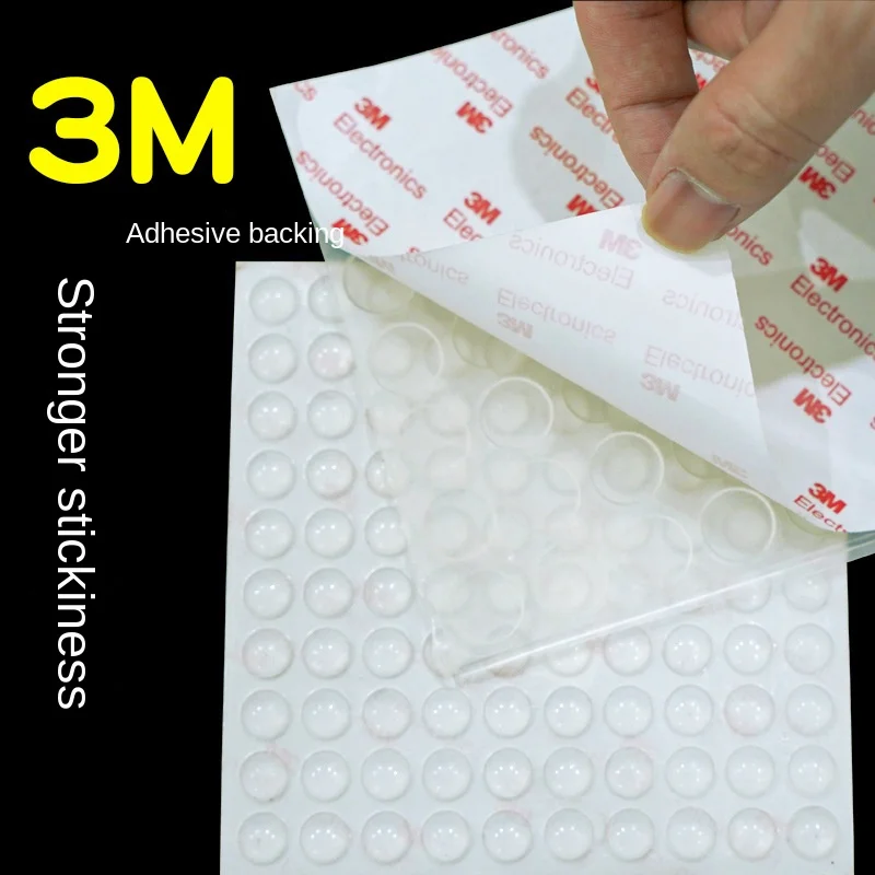 Transparent Self-Adhesive Silicone Floor Dots Shock Absorption Buffer Anti-Collision Stickers Furniture Non-Slip Dots #3329