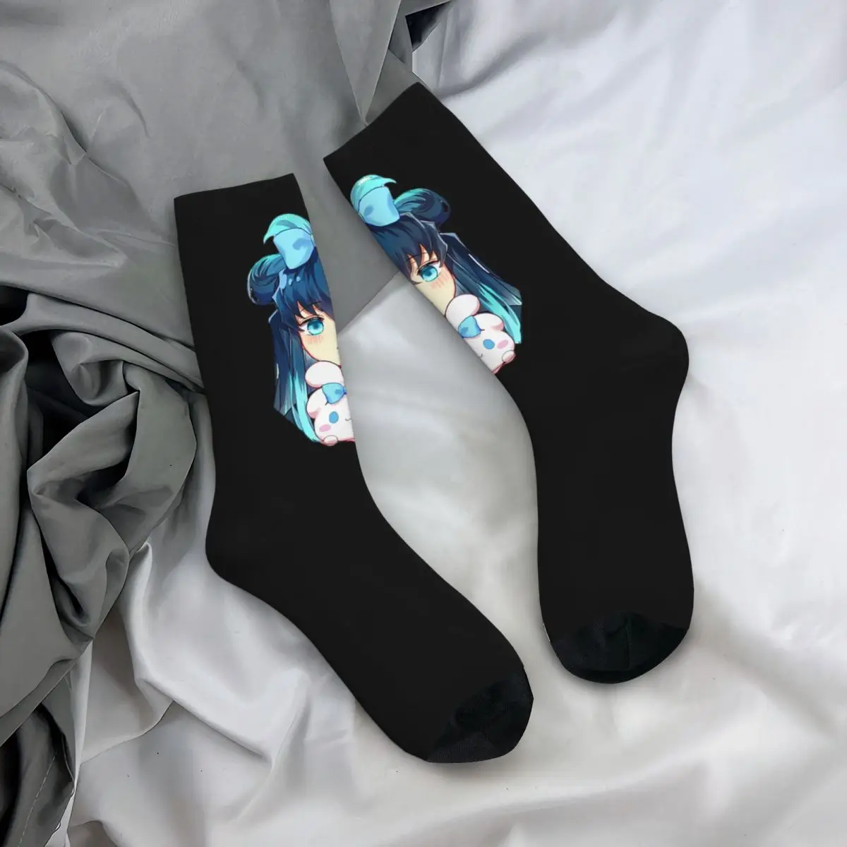 かわいい時崎無一郎靴下原宿高品質ストッキングオールシーズンロングソックスアクセサリー男性用女性用クリスマスギフト