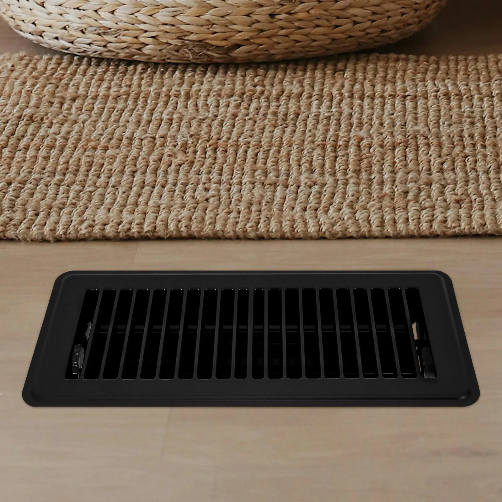 Air Supply Lever Rv Floor Vent Cover Vents Covers Outlet Openings Brown Iron Conditioning Grille