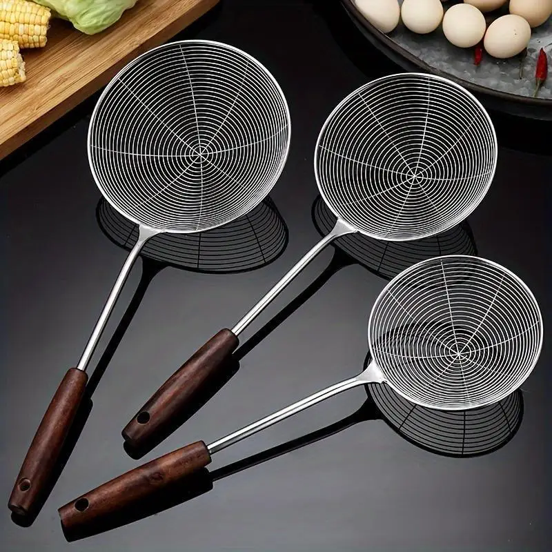 Spoon, Fried and Drilled, Large Size Fence Filter, Hot Pot Spoon, Household Kitchen Supplies