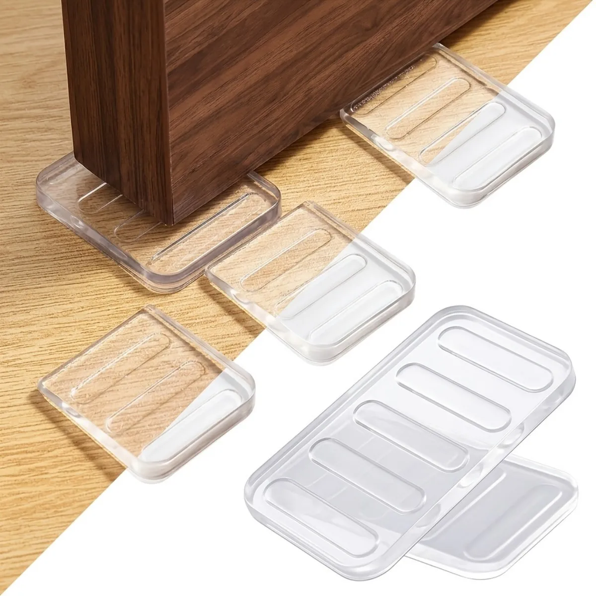 8pcs adjustable table leg balance pad suitable for uneven floors - anti slip furniture leveling pad with stable legs view 3