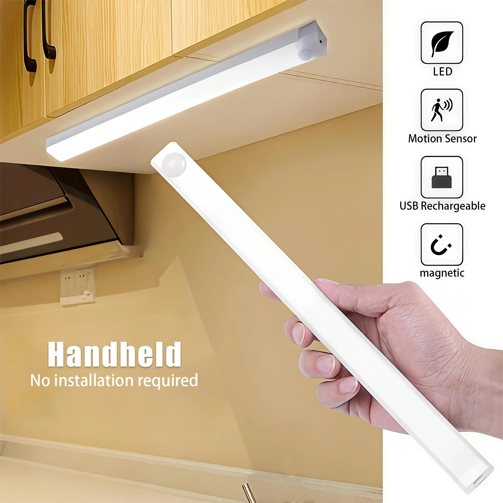 

Беспроводной светодиодный ночник с автоматическим датчиком движения – безопасное освещение с датчиком движения, энергосберегающий, для дома, лестниц, спальни