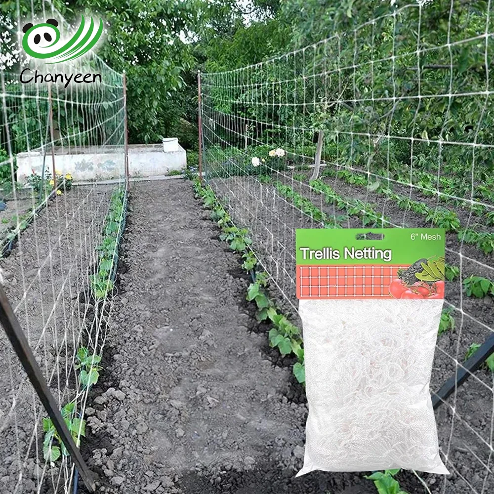 Red de escalada para jardín, red de enrejado, soporte para plantas de alta resistencia para flores, vegetales, vid, huerto, herramientas de jardinería