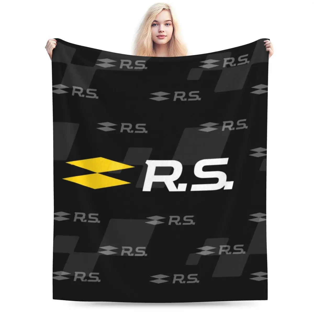 

Renault Sport RS Car Blanket Soft Warm Flannel Throw Blanket Cover for Bed Living room Picnic Travel Home Sofa