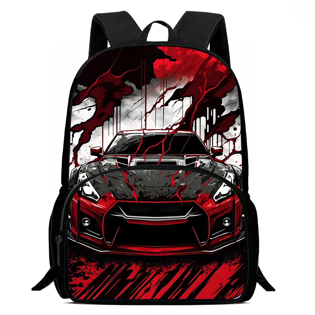 Mochilas de carros esportivos de luxo para meninos e meninas, mochilas escolares, mochila durável, presente de aniversário, grande capacidade, criança, crianças