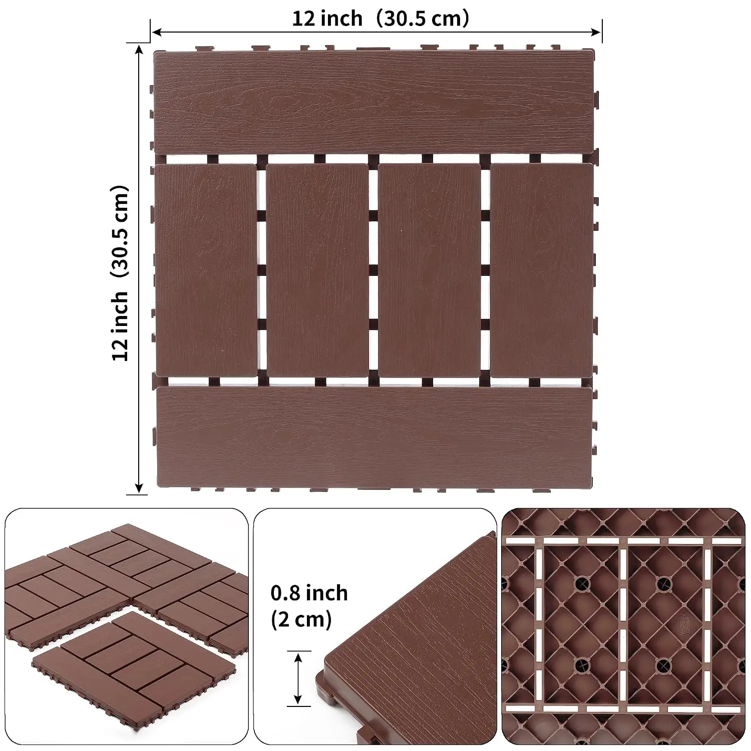 44 Pack Interlocking Deck Tiles 12