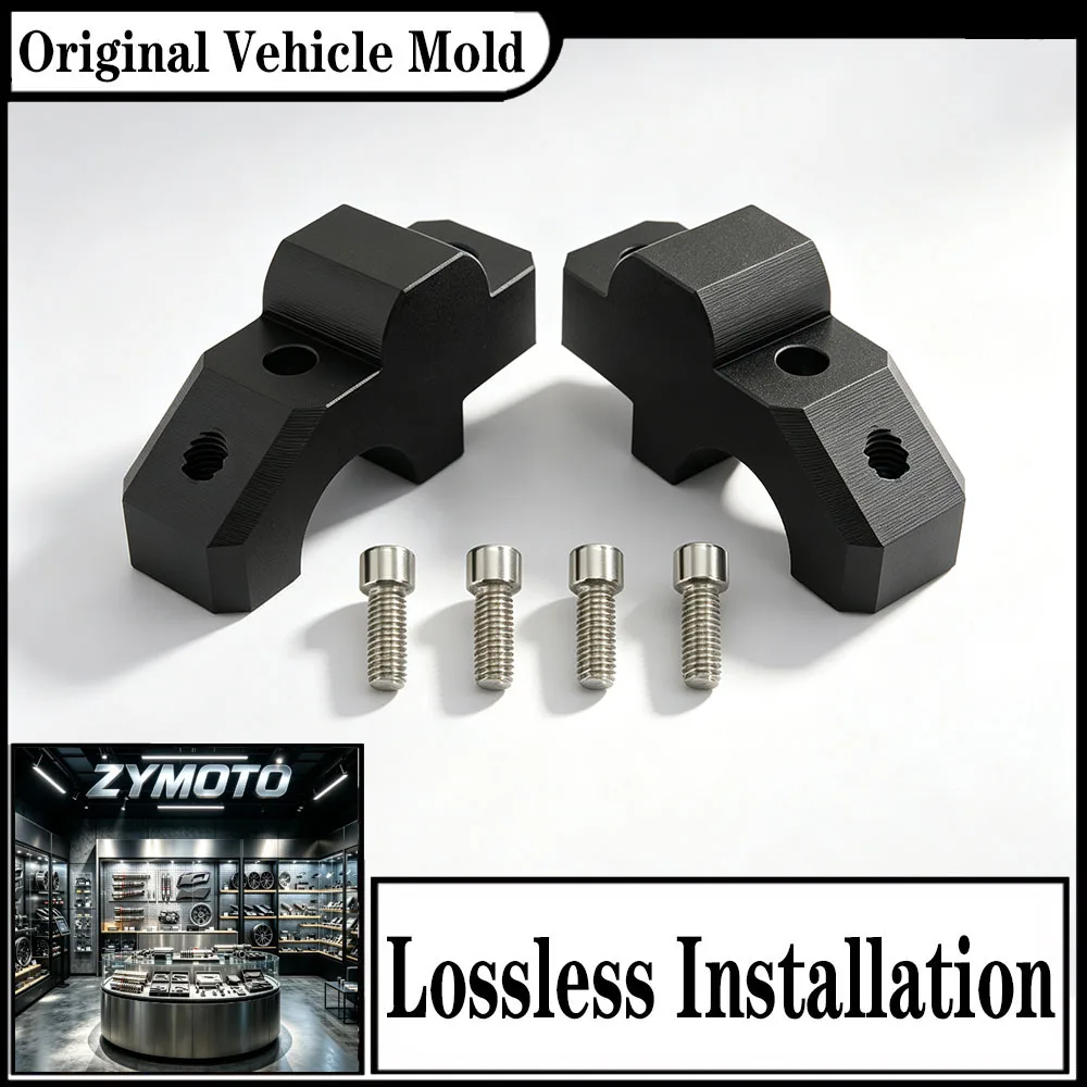 FOR YAMAHA MT09 Tracer FZ09 XSR900 Tracer900 2015-2021 Handlebar Riser Block Kit 30mm Rise 20mm Pullback Black Aluminum