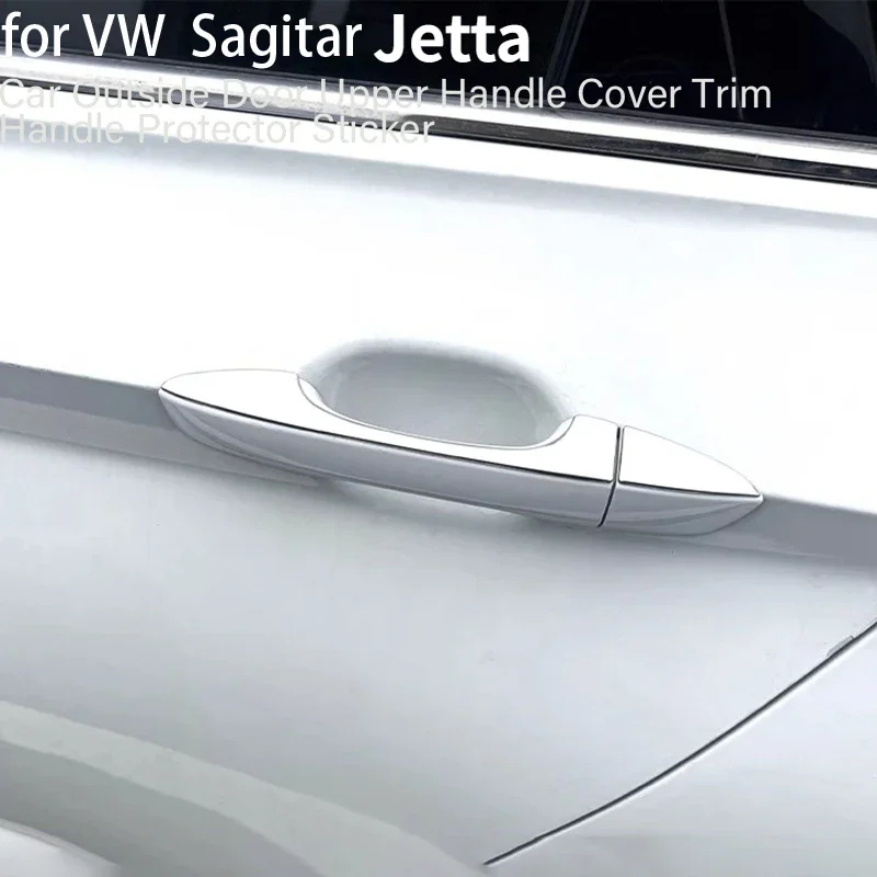 

Car Outside Door Upper Handle Cover Trim Handle Protector Sticker for VW 2019 Jetta 2023-2024 Jetta Sagitar Exterior Accessories