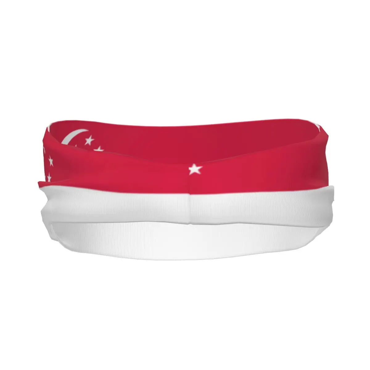 Singapore Flag Athletic Headband Elastic Sweatbands Women Men Basketball Sports Gym Fitness Sweat Band Volleyball Tennis