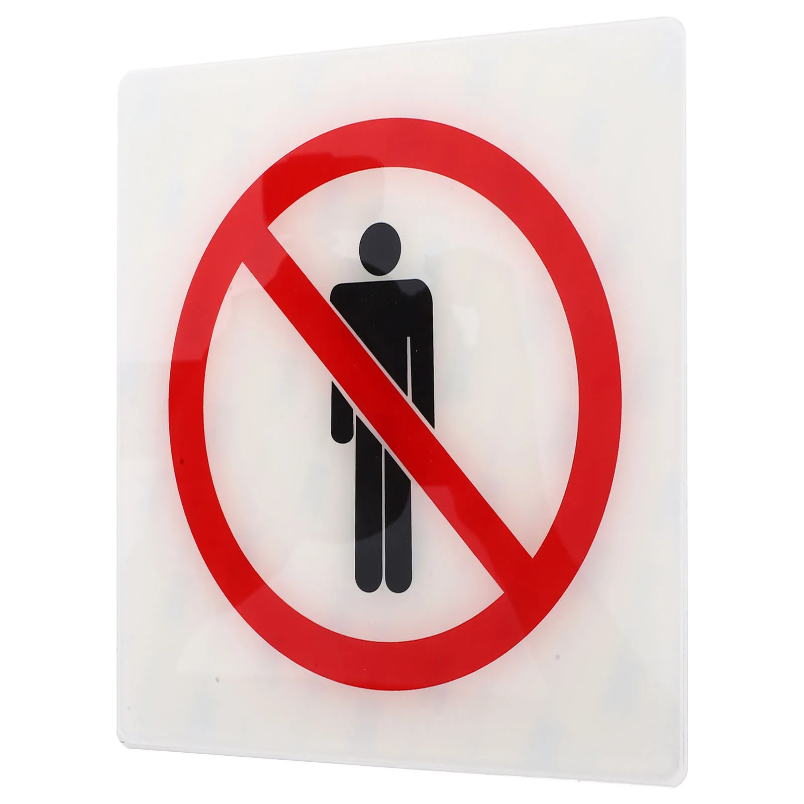 

No Entry Warning Sign 15x15cm Safety Labels Self Adhesive Stickers Acrylic Material Private Area Zone
