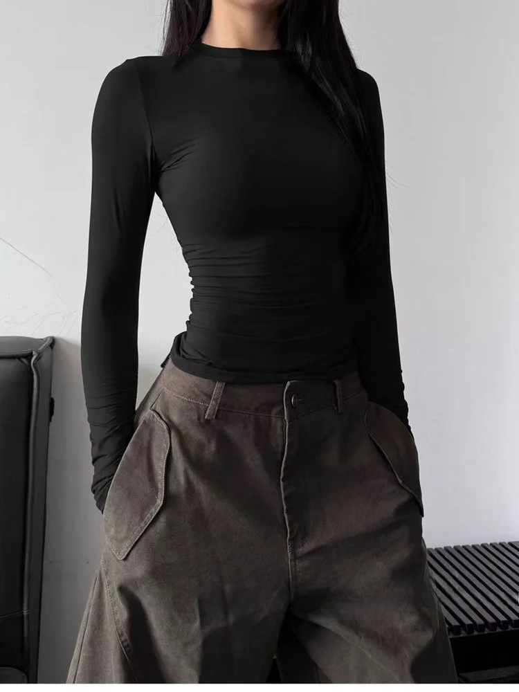 Slim Fit Long Sleeve Yoga Fitness T-Shirt Quick Dry Lightweight Girls Treasure Hunt Series Cotton Polyester Sports Wear